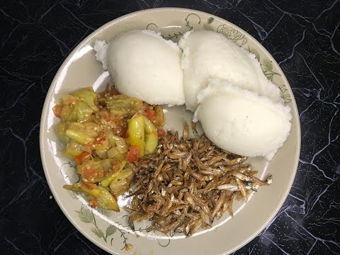 Nshima with Impwa and Kapenta!