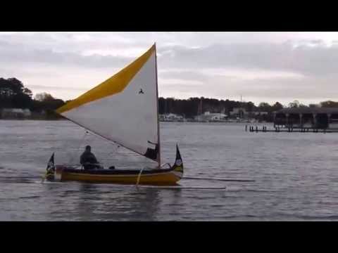 Outrigger Sailing Canoe