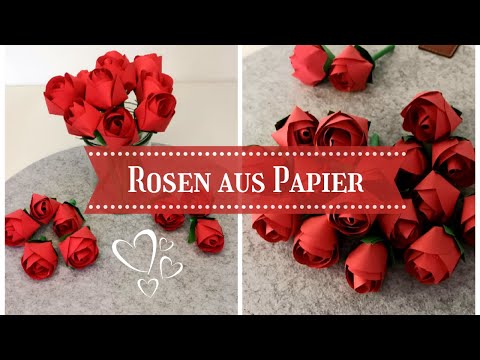 Crafting paper roses | Romantic decoration and gift idea | DIY paper rose | Ronja Ready DIY