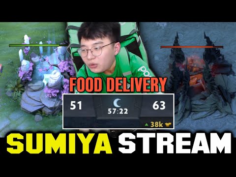 Food Delivery 38000 Gold Incredible Throw or Comeback? | Sumiya Invoker Stream Moment 3454