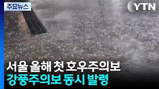 '강한 소나기' 서울 올해 첫 호우특보...강풍특보 동시 발령 / YTN