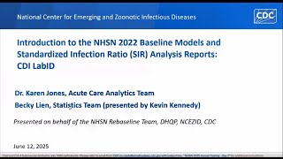 2025 Annual Training Baseline Models and SIR Reports CDI LabID