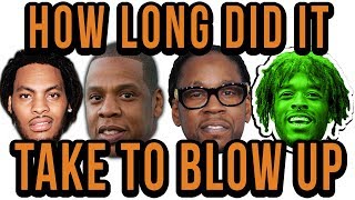How Long Does It Take A Rapper To Blow Up (Logic, MGK, 2 Chainz, Jay Z, Eminem)