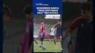 Wonderkid Barcelona Tebar Senyuman saat Tiba di Solo, Timnas U-17 Spanyol Gelar Latihan Perdana!