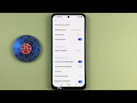 How to turn off Google Discover on the left of the main screen on Xiaomi Redmi Note 10 Android 11