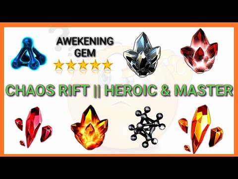 IN SEARCH OF T2A & 5 STAR AWEKENING - CHAOS RIFT : HEROIC & MASTER || MARVEL CONTEST OF CHAMPIONS