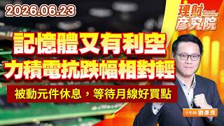 0623記憶體又有利空，力積電抗跌幅相對輕；被動元件休息，等待月線好買點｜理財彥究院｜劉彥良