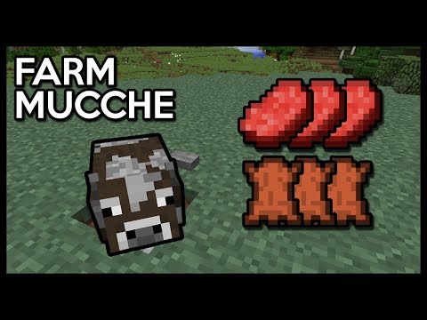 MINECRAFT - COME FARE UNA SEMPLICE FARM DI MUCCHE