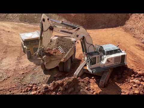 Liebherr 984 Excavator Loading Caterpillar 777 Dumpers - Sotiriadis/Labrianidis Mining Works