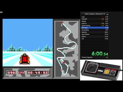 New World Record time for Winter Olympics (Sega Master System) Any% speedrun (11:17)