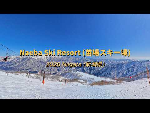 [4K] Perfect Snowboarding Day in Naeba 🏂❄️ | Blue Sky Powder | Niigata, Japan