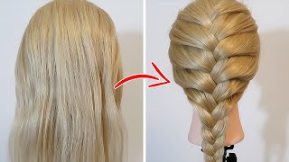 How To MASTER A Perfect FRENCH Braid In 16 Seconds #shorts