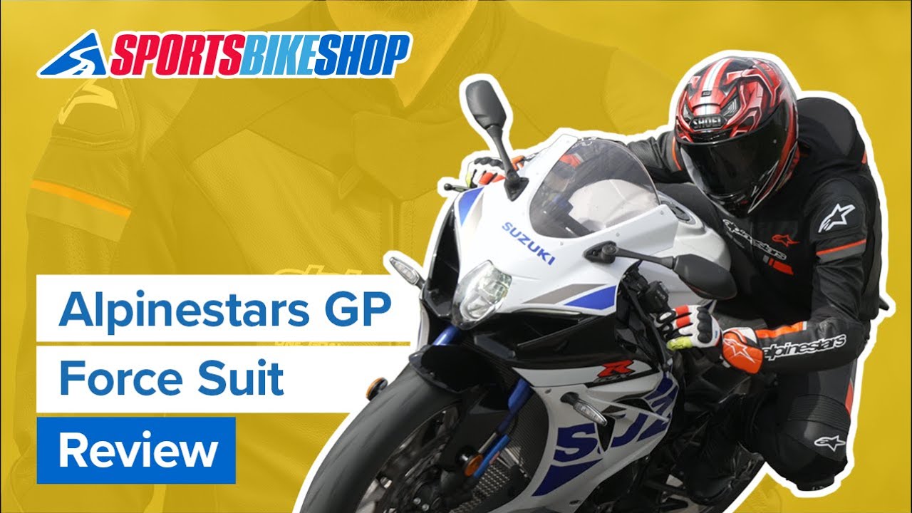 Alpinestars GP Force Phantom One Piece Leather Suit - Black / White / Red Fluo Video
