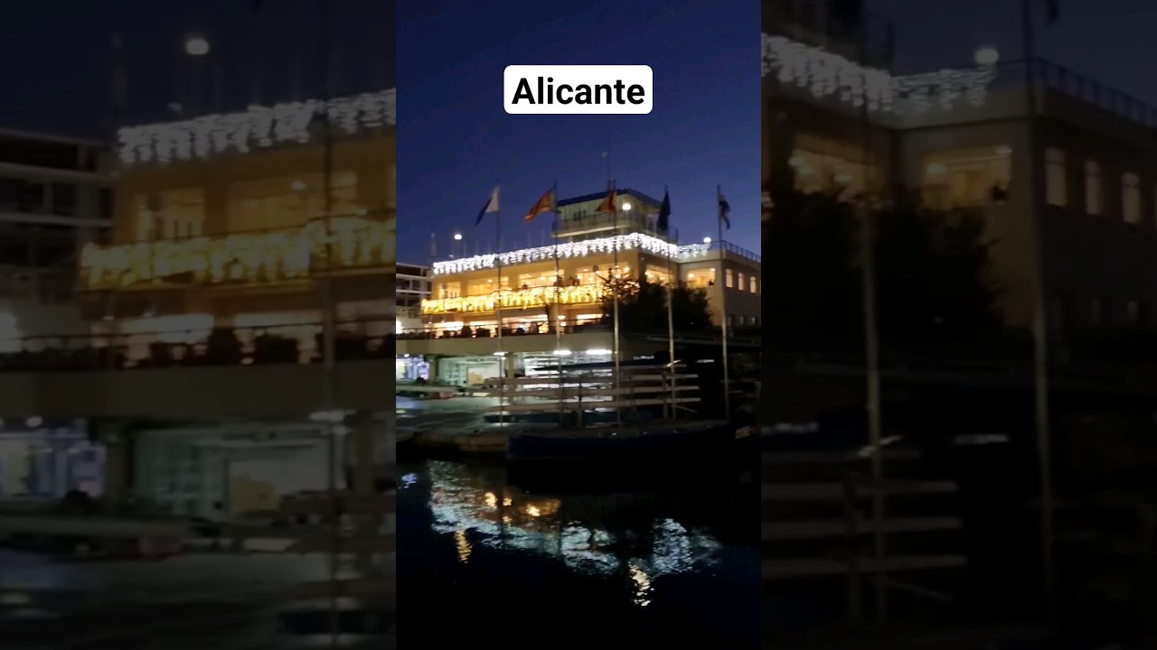 🌜 #Alicante nocą #hiszpania #podróże #podróżezdzie...