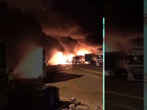 Vidéo de l'incendie chez Chalavan et Duc à Montélimar