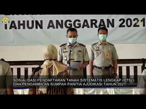 BPN KENDAL SOSIALISASIKAN PTSL TAHUN 2021