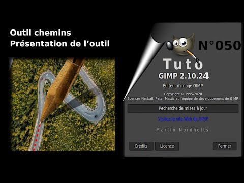 Tuto Gimp 2 10 pour débutant – 050 - L’outil chemins - partie 1