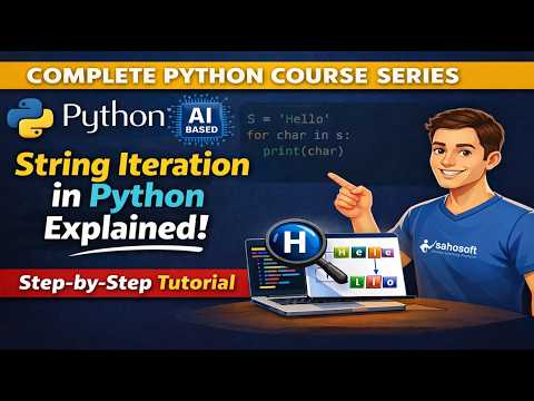 String Iteration In Python 🔥 Loop Through Strings Step By Step Python Ai Based Python Course