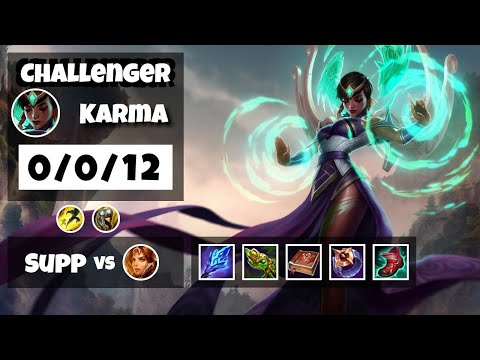 Karma Challenger Gameplay S11 Replay 11.18 Support (0/0/12) - BR