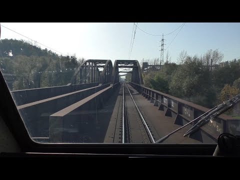 Cabview z lokomotivy řady 151 (160 km/h)