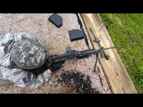 Running the M249 with a magazine instead of a belt