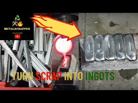 First ever melting aluminium with Devil Forge