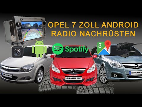 Opel Radio durch 7 Zoll Android Radio umbauen Navi, Freisprecheinrichtung, Rückfahrkamera