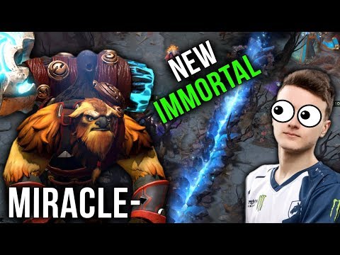 Miracle- Trying New Immortal - FIRST TIME EARTHSHAKER NEW RARE IMMORTAL Battle Pass 2019 - Dota 2