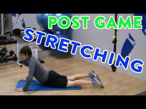 Goalie Drills: Post game stretching routine