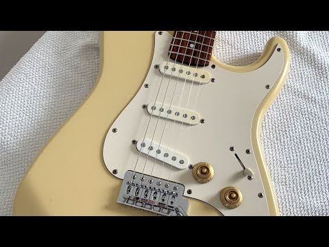 1980’s - 1990’s Vintage Starfire Stratocaster by EKS Tech Inc. Vintage Cream / Buttercream, Made in Japan. Upgraded, Serviced & Setup image 26