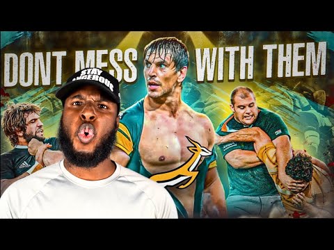 American Football Player Reacts To The Most Feared Rugby Team | Springboks