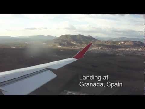 ✈ IBERIA Regional CRJ-900 Landing at Granada, Spain (ON-Board)