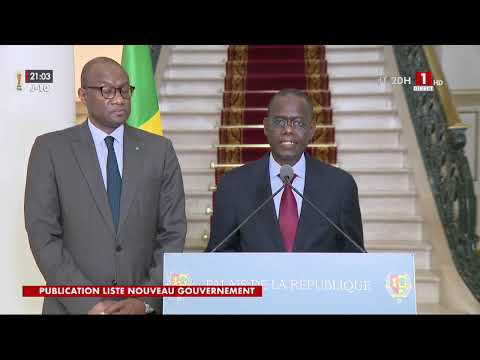 PUBLICATION DE LA LISTE DU NOUVEAU GOUVERNEMENT – AHMADOU AL AMINE LO