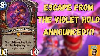 Hearthstone Announces Escape from the Violet Hold!!!