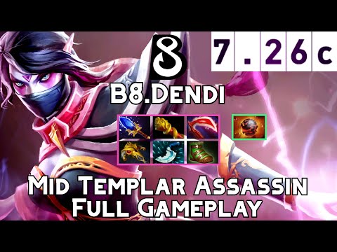 Templar Assassin | B8.Dendi | Mid Templar Assassin Full Gameplay | 7.26c Full Gameplay