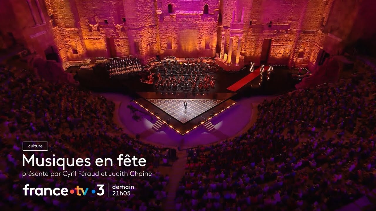 Miniature de la vidéo Musiques en fête aux Chorégies d'Orange vendredi 20 juin 2025 sur France 3 du film Musiques en fête des Chorégies d’Orange
