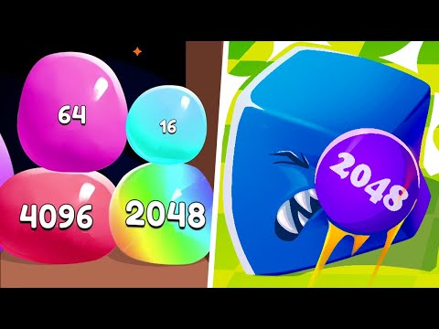 Jelly Drops vs Ball Master 2048 Shooter  - Max Level Gameplay (Part 1)