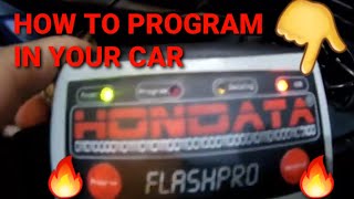Hondata Flashpro program in your vehicle | 2006-2009 civic/csx
