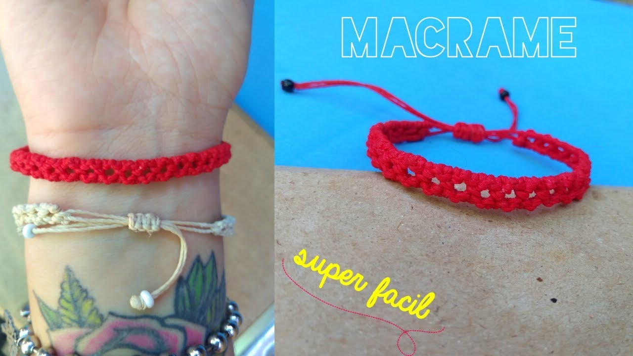 Watch Tutorial pulsera roja para la suerte// Macrame // Facil Now Tutorial pulsera roja para la suerte// Macrame // Facil