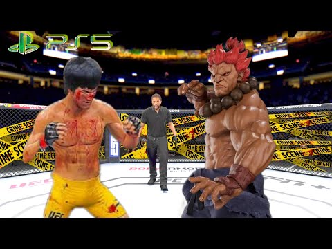 UFC4 Bruce Lee vs. Akuma Fighter EA Sports UFC 4