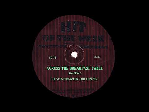 1930 Hit-Of-The-Week Orchestra - Across The Breakfast Table (Billy Coty, vocal)