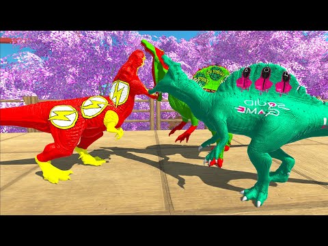 FLASH T-REX SAKURA FOREST DEATH RUN - Animal Revolt Battle Simulator