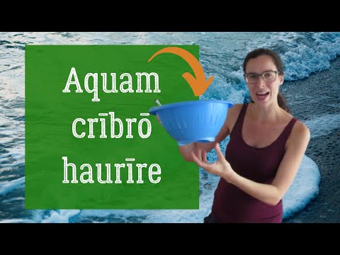 Latine loqui || Latin phrases || Aquam cribro haurire