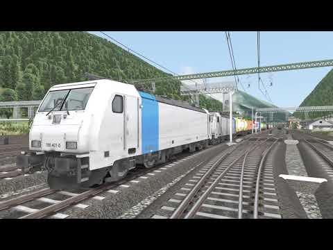 BR 186 VON K-Train,Double Traction,ZWS,On the Brenner Bahn with combizug of LOKOMOTION. Expert