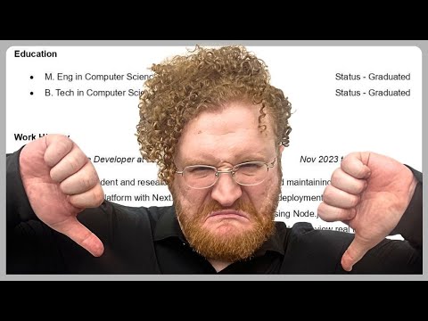Why Software Engineers Get REJECTED From Jobs | Recruiter Reviews Resume