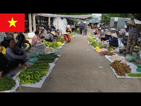 Vietnam Village Market Morning | Relaxing Real Life Scenes