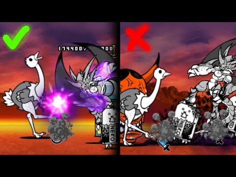 Battle Cats | How to CORRECTLY use Awakened Bahamut on Realm of Carnage | (Bahamut vs R. Ost)