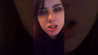 Drunk goth girl singing Neromantix dial 666