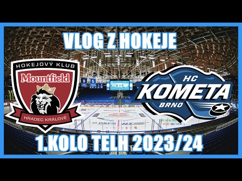 1. Kolo TELH 2023/24 HC Kometa Brno vs Mountfield HK -sestřih zápasu -VLOG