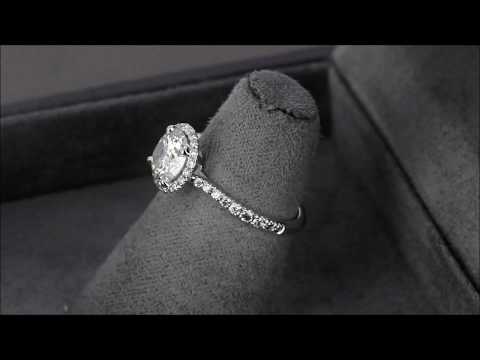 Помолвочное кольцо из белого золота с бриллиантами в стиле «Cartier Destinée» nomber 2